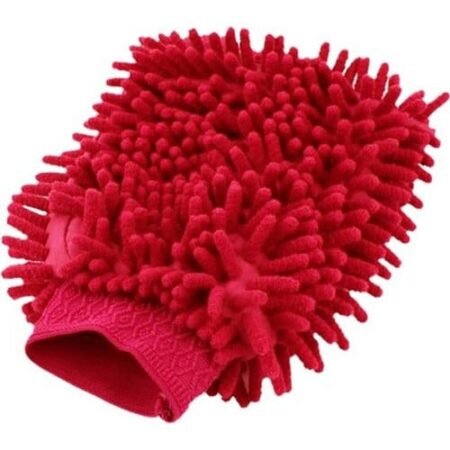 Microfibre Cleaning/Drying Gloves (Pair) - Red