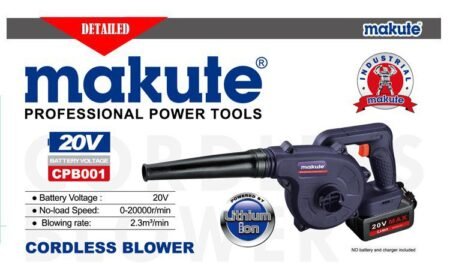MAKUTE Cordless Blower 20V with 1 Battery + 1 Charger